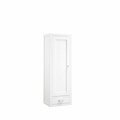 James Martin Vanities Addison 12in D Petite Tower Hutch - Left, Glossy White E444-H12L-GW